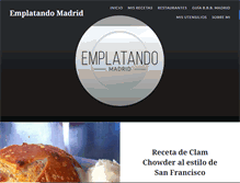 Tablet Screenshot of emplatandomadrid.com